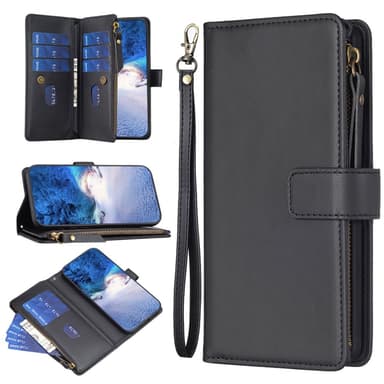 SKALO Xiaomi Redmi Note 13 Pro 5G Big Wallet 11-RUM Pungetui - Sort
