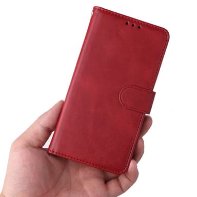 SKALO Samsung A25 5G PU-læder Pungetui - Rød