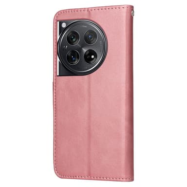 SKALO OnePlus 12 5G PU-læder Pungetui - Pink