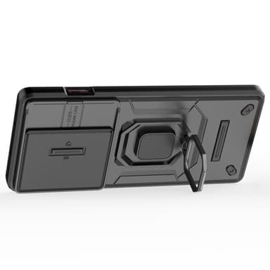 SKALO OnePlus 12R 5G Armor Hybrid Metal Ring Camera Slider - Sort