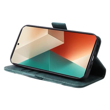 SKALO Xiaomi Redmi Note 13 5G BETOPNICE 001 Pungetui i PU-læder - Grøn