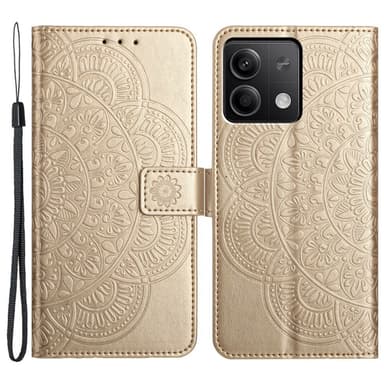 SKALO Xiaomi Redmi Note 13 5G Mandala Flip Cover - Guld