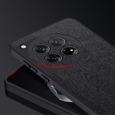 SKALO OnePlus 12 5G PU-læder Hybrid Cover - Blå