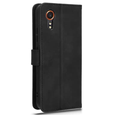 SKALO Samsung Xcover 7 Matt PU-læderpungetui - Sort