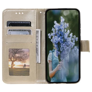 SKALO Samsung A15 4G Mandala Flip Cover - Guld