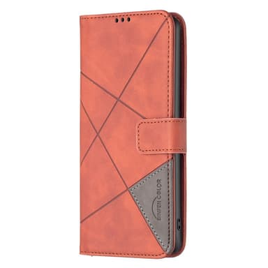 OnePlus 12 5G BINFEN COLOR Præget Flip Cover - Brun