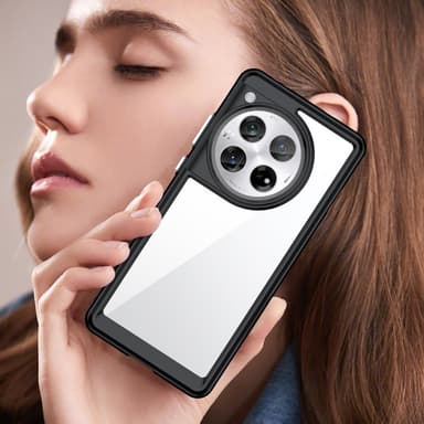 SKALO OnePlus 12 5G Farve Bumper Cover - Sort