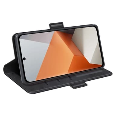SKALO Xiaomi Redmi Note 13 Pro+ Premium Wallet Flip Cover - Sort