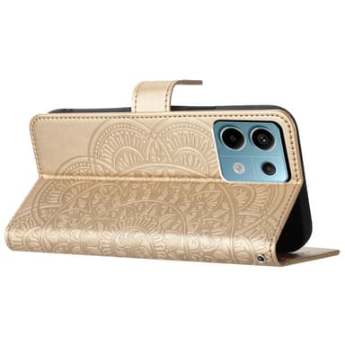 SKALO Xiaomi Redmi Note 13 Pro 5G Mandala Flip Cover - Guld