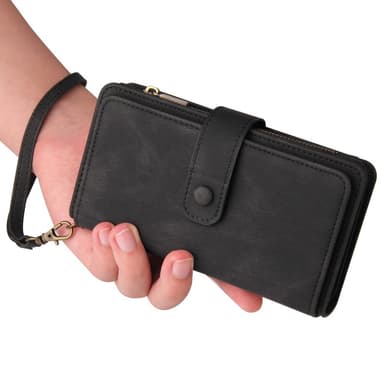 SKALO Samsung A15 4G Big Wallet 17-RUM Pungetui - Sort