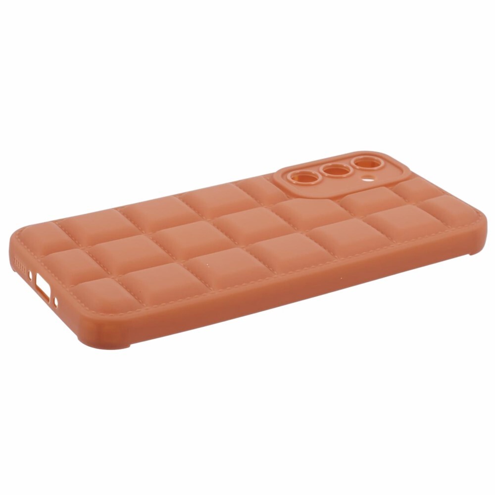 SKALO Samsung A15 4G Puffer Bumper TPU-Cover - Brun