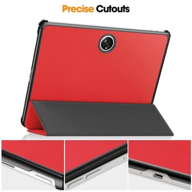 Til OnePlus Pad Tri-fold Stand Wake/Sleep Cover Tabletetui - Rød