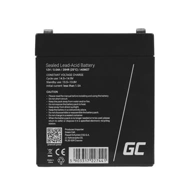 Green Cell AGM Batteri 12V 5Ah