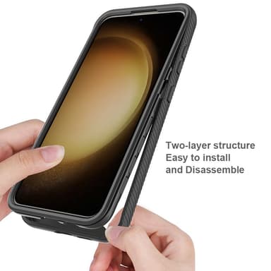 Til Samsung Galaxy S24+ Case PC+TPU Støddæmpende Mobiltelefon Bagside