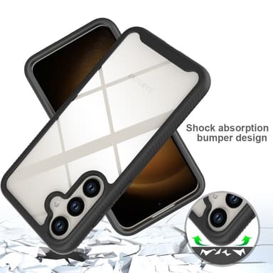 Til Samsung Galaxy S24+ Case PC+TPU Støddæmpende Mobiltelefon Bagside