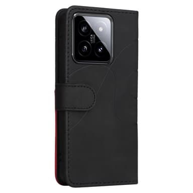 Til Xiaomi 14 KT-serie-1 dobbeltfarve tegnebog