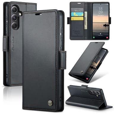 CASEME Retro Pung Taske til Samsung Galaxy S23 FE - Sort