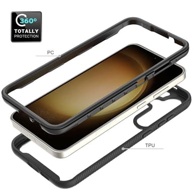 Til Samsung Galaxy S24+ Case PC+TPU Støddæmpende Mobiltelefon Bagside