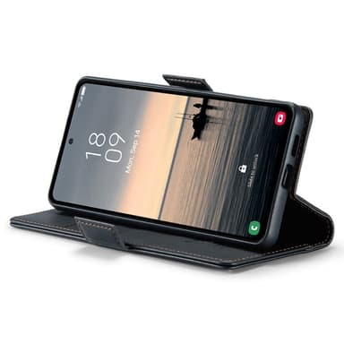 CASEME Retro Pung Taske til Samsung Galaxy S23 FE - Sort