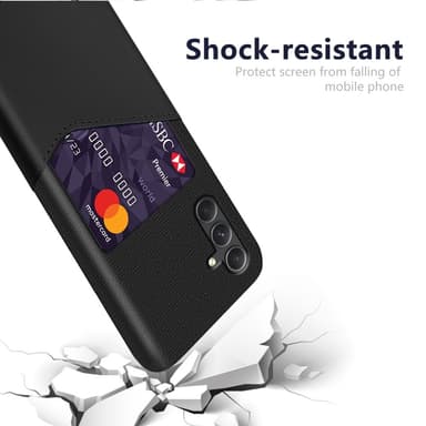 Til Samsung Galaxy A55 KSQ PU-læderbelagt skal hårdt etui