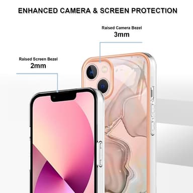 SKALO iPhone 15 Marmor TPU-cover - #2