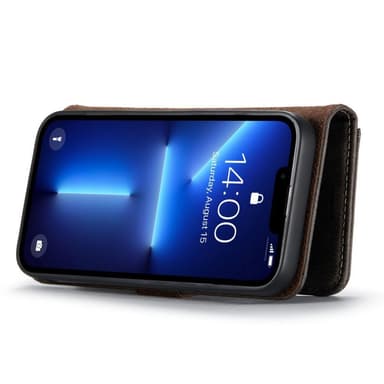 DG MING iPhone 15 Pro Max 2-i-1 Magnet Pungetui - Grå