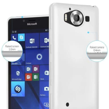 Nokia Lumia 950 Cover Etui Case (Sølv)