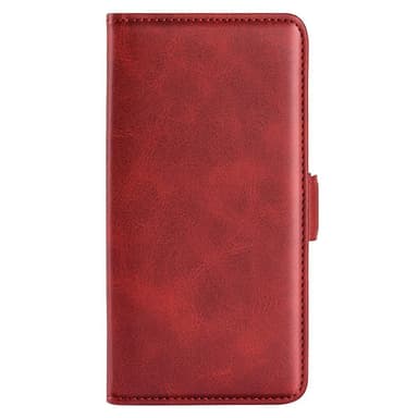 SKALO iPhone 15 Plus Premium Wallet Flip Cover - Rød