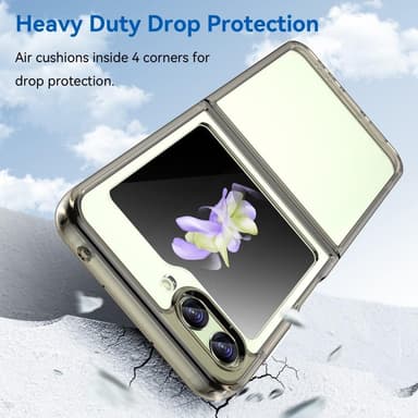 SKALO Samsung Z Flip5 Farve Bumper Cover - Grå