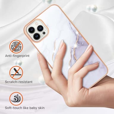 SKALO iPhone 15 Pro Max Marmor TPU-cover - #4
