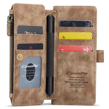 CaseMe Samsung Z Fold5 CaseMe Big Wallet Pungetui - Brun