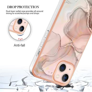 SKALO iPhone 15 Marmor TPU-cover - #2
