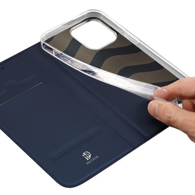DUX DUCIS iPhone 15 Pro Max Skin Pro Series Flip Cover - Blå