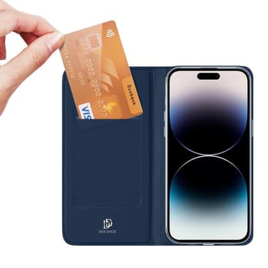 DUX DUCIS iPhone 15 Pro Max Skin Pro Series Flip Cover - Blå