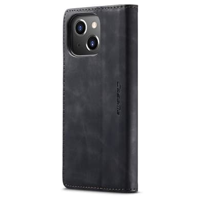 CASEME Retro tegnebog taske til iPhone 15 Plus - Sort