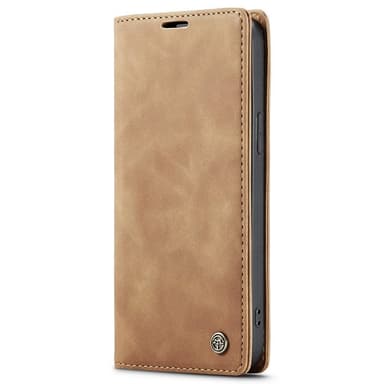 CASEME Retro tegnebog taske til iPhone 15 Plus - Brun