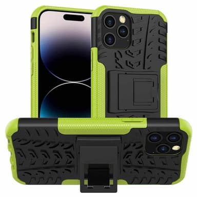 Stødbestandigt cover med stander Apple iPhone 15 Pro - Grøn