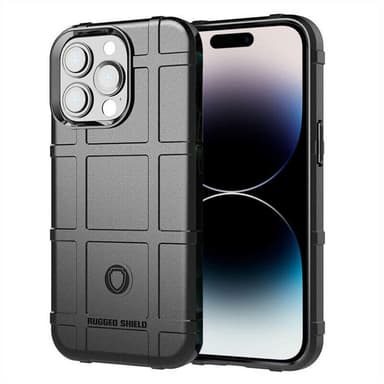 Rugged Shield cover Apple iPhone 15 Pro - Sort