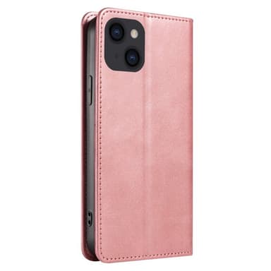Wallet Stand Telefontaske til iPhone 15 Plus Cell Cell Cover -Rose Gold