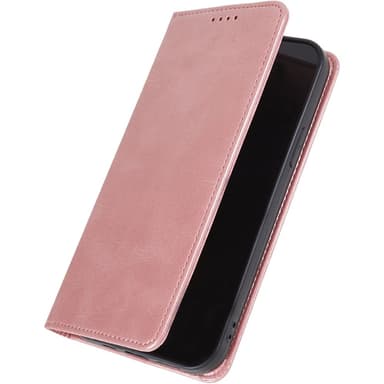 Wallet Stand Telefontaske til iPhone 15 Plus Cell Cell Cover -Rose Gold