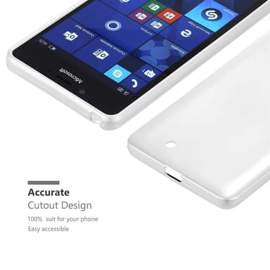 Nokia Lumia 950 Cover Etui Case (Sølv)