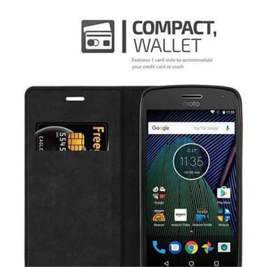 Motorola MOTO G5 PLUS Pungetui Cover Case (Sort)