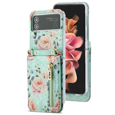 POLA Flower cover Samsung Galaxy Z Flip 4 - Cyan