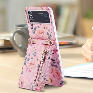 POLA Flower cover Samsung Galaxy Z Flip 4 - Pink