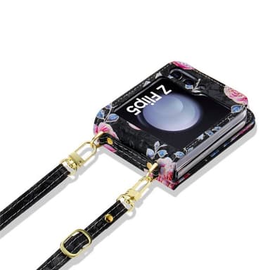 POLA Flower cover Samsung Galaxy Z Flip 5 - Black