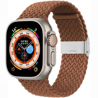 Flettet Urrem Apple Watch Ultra (49mm) - Brown