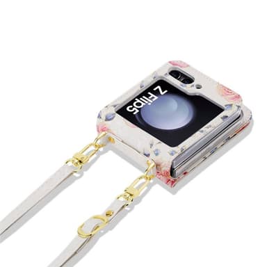 POLA Flower cover Samsung Galaxy Z Flip 5 - White