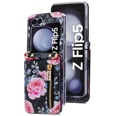 POLA Flower cover Samsung Galaxy Z Flip 5 - Black