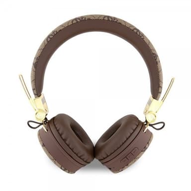 Guess Høretelefoner Bluetooth Metal Logo Brun