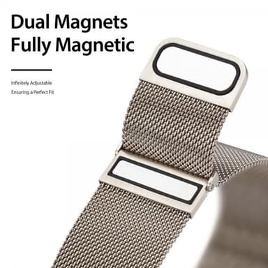 DUX DUCIS Samsung Galaxy Watch 20mm Armbånd Milanese Sølv
